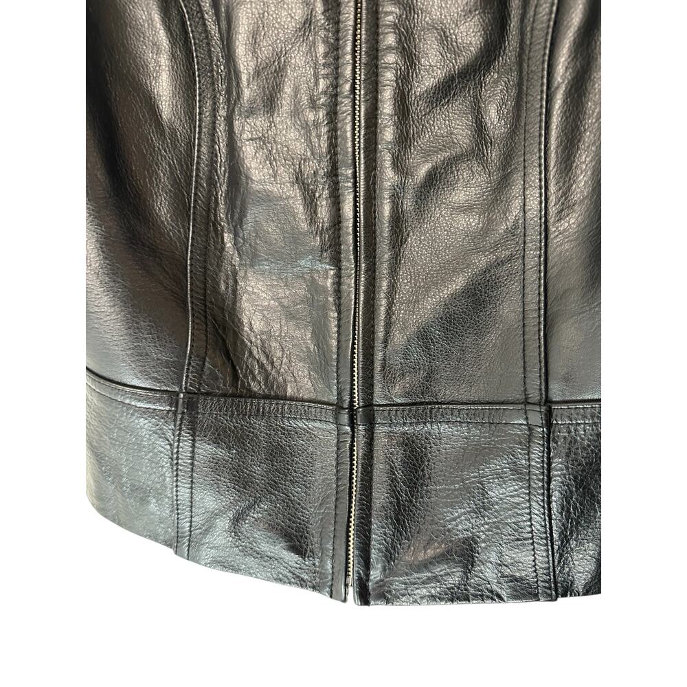 Wilsons Leather Vest Women's Motorcycle Biker Black Emo Grunge Goth Medium - Picture 6 of 10